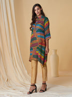 Print Indian Accent A Line Tunic