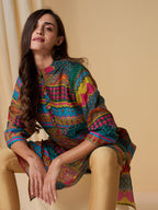 Print Indian Accent A Line Tunic