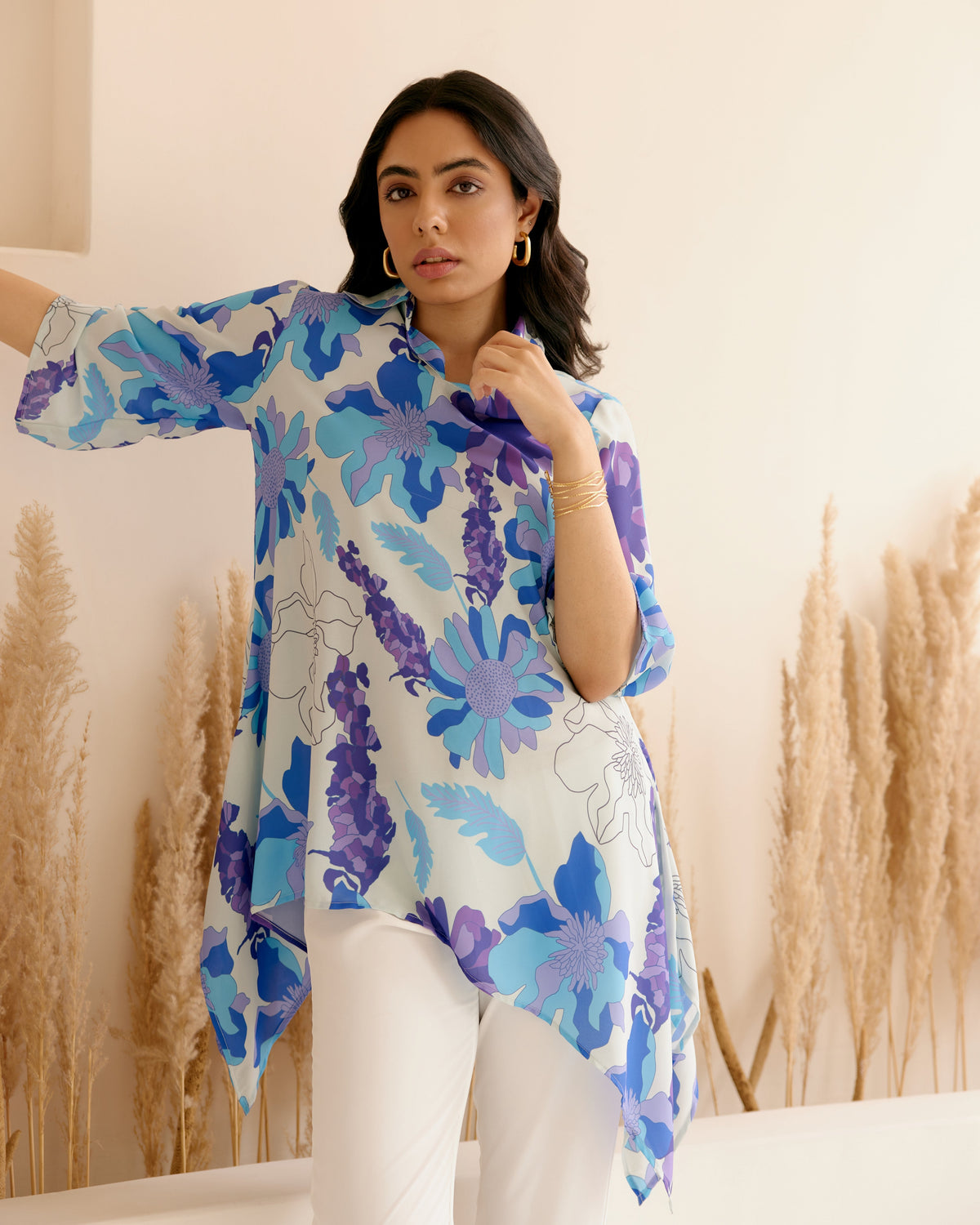 Blue Fanta Nur Tunic