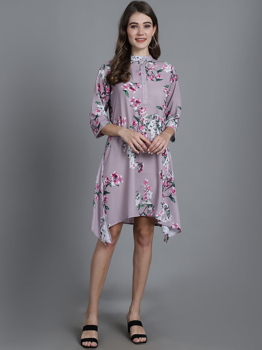 Pink Floral Kaftan