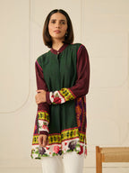 Green Deva Concealed Button Shirt