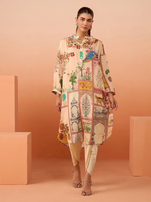 Baag Beige Gather Tunic