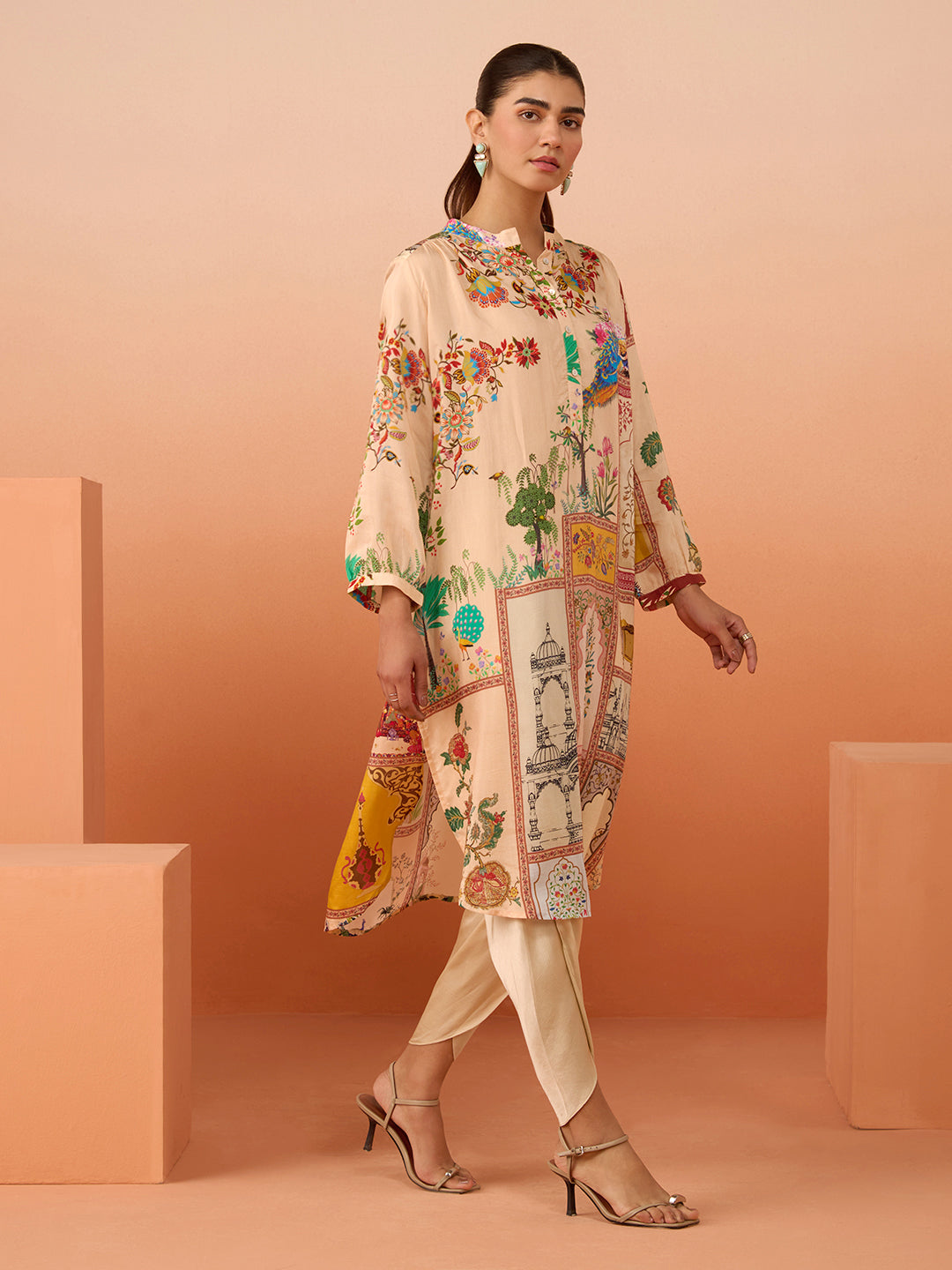 Baag Beige Gather Tunic