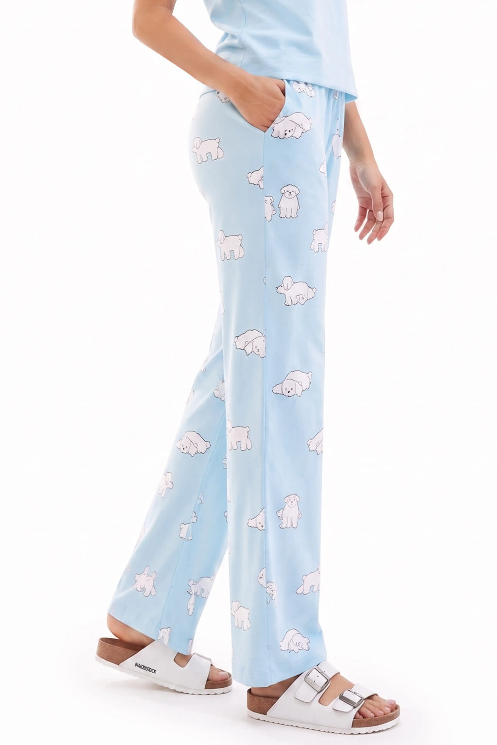 Fluffy Dreams Printed Cotton Pyjama
