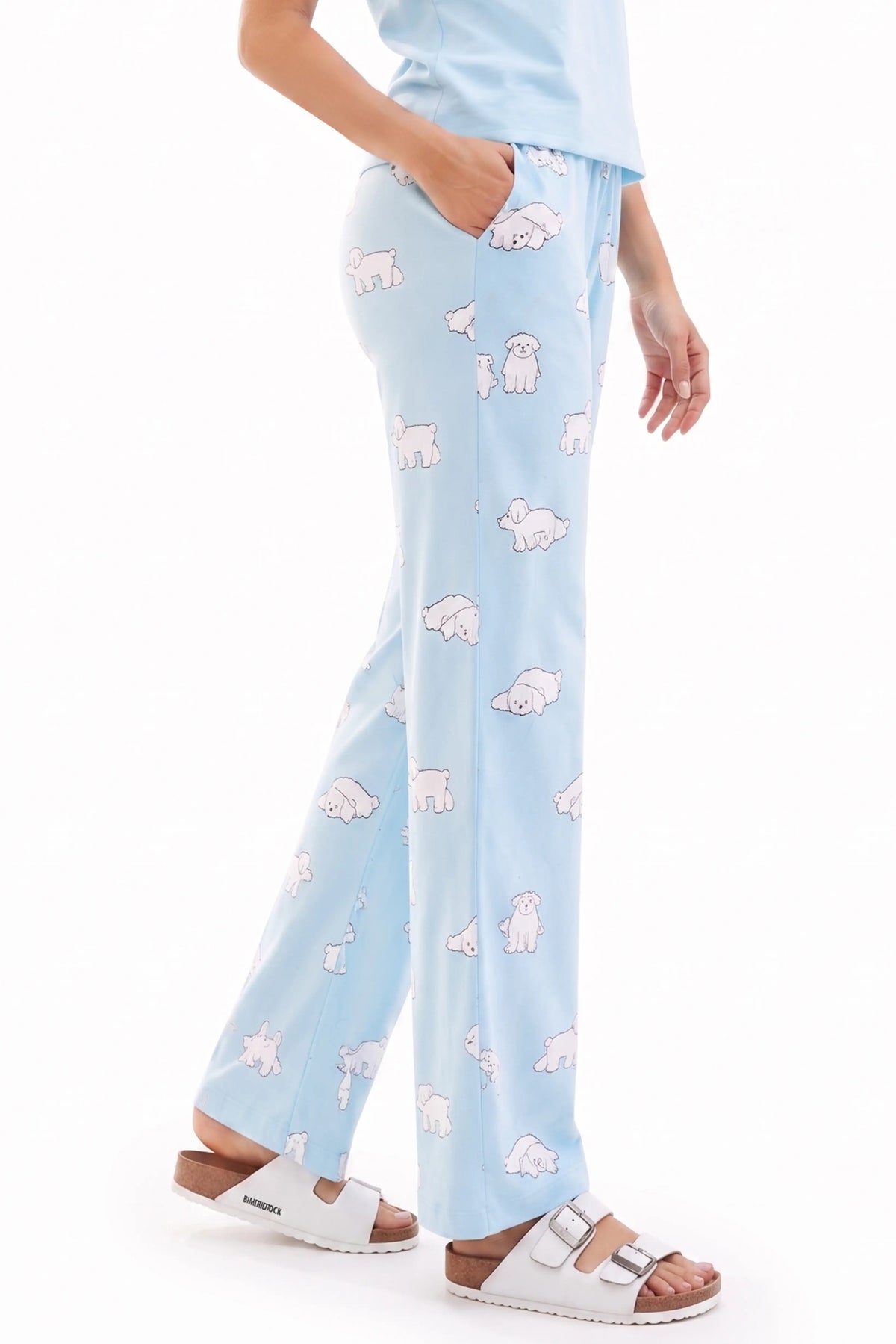 Fluffy Dreams Printed Cotton Pyjama