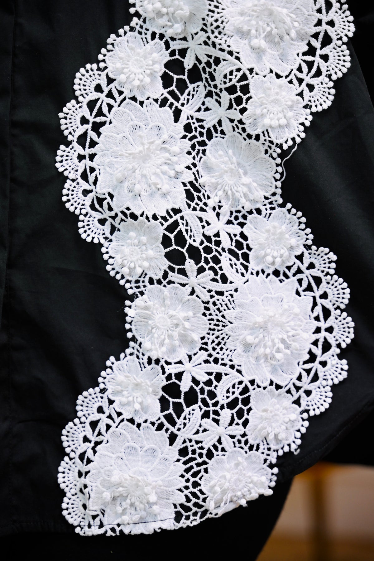 Black Opéra Luxe Lace Shirt