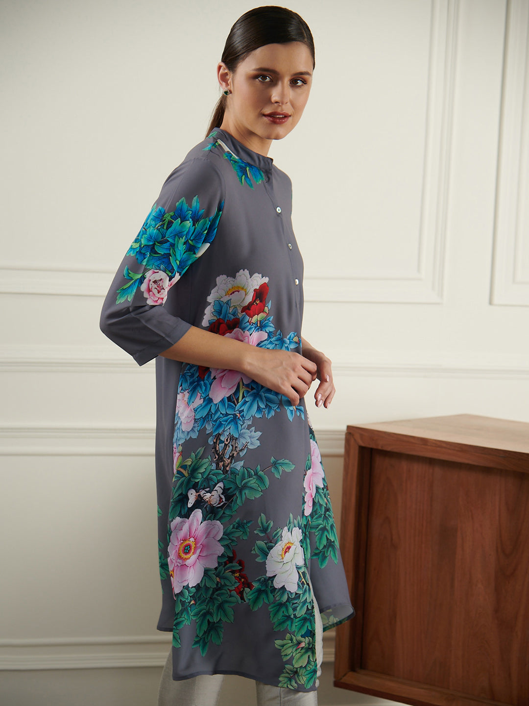 Grey Shrub Alisha Tunic