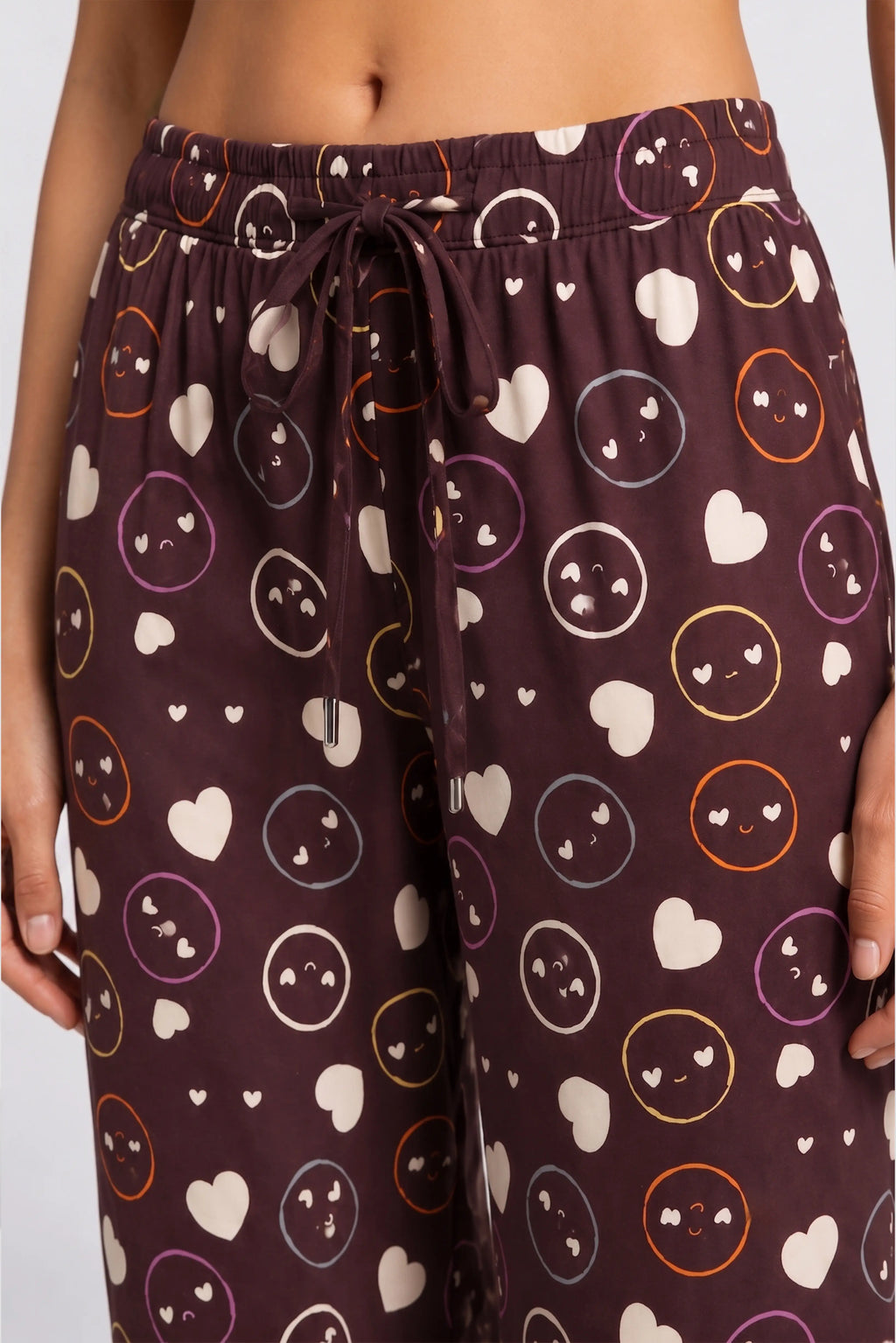 Smile & Hearts Printed Cotton Pyjama