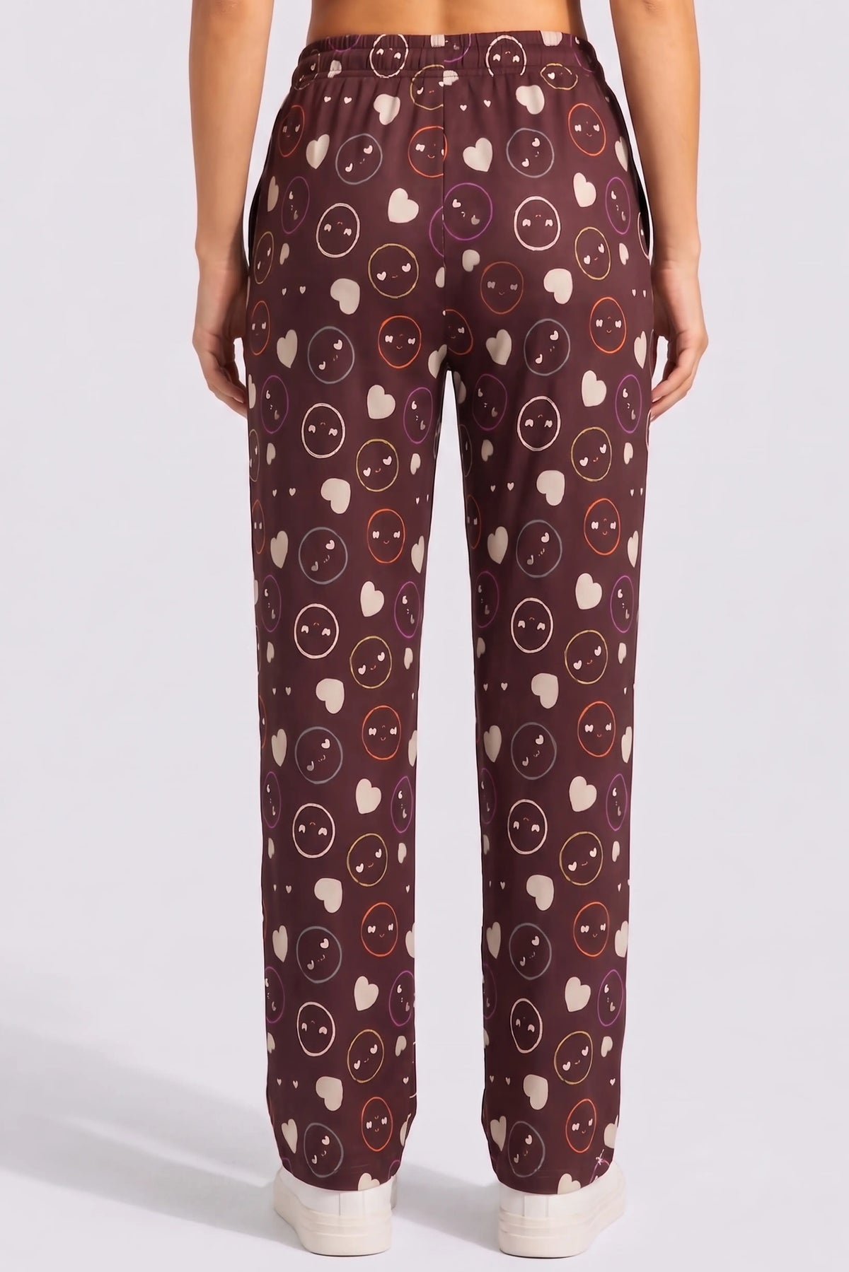 Smile & Hearts Printed Cotton Pyjama