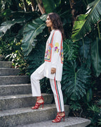 White Wedge Concealed Button Shirt