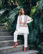 White Wedge Concealed Button Shirt