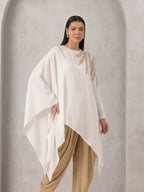 White Sh Beaded Cape